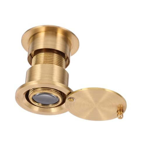 SHINEOFI Visor De Mirilla Mirillas Para Puerta Ojo De La Puerta Delantera Kit De Mirilla Para Puerta Visor De Puerta Electrónico Alcance De La Puerta Golden Cobre