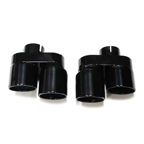 Embouts d'échappement quad noir mat en acier inoxydable pour BMW Série 3 G20 G21 2019+