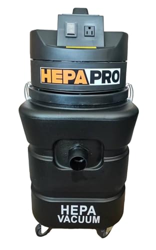 HEPA Pro 13 Industrial Vacuum Cleaner, 2 HP Motor, 50 Ft Cord, HEPA Filter System, Black