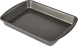 Goodcook 04048 Metal Utensil Nonstick Roast Pan, Easy Clean Dishwasher Safe, 11.5 Inch x 15.5, Silver