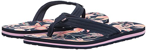 Image of Roxy Girl's Vista Flip Flop Sandal, Blue Indigo 213, 13 Little Kid