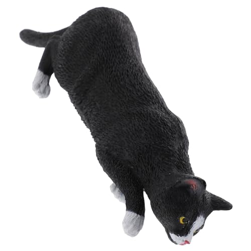 HONITANO Figura De Gato Decorativa para Niños Estatua De Gato Pequeña Realista Adorno Decorativo Decoración De Escritorio Juguete Educativo 1 Pieza