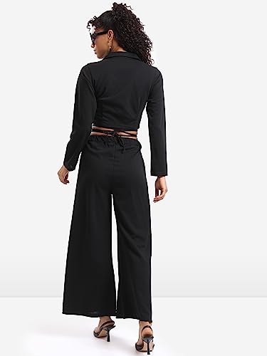 Image of KETCH Women's Polyester Blend Regular Fit Full Sleeve Co-Ord Set