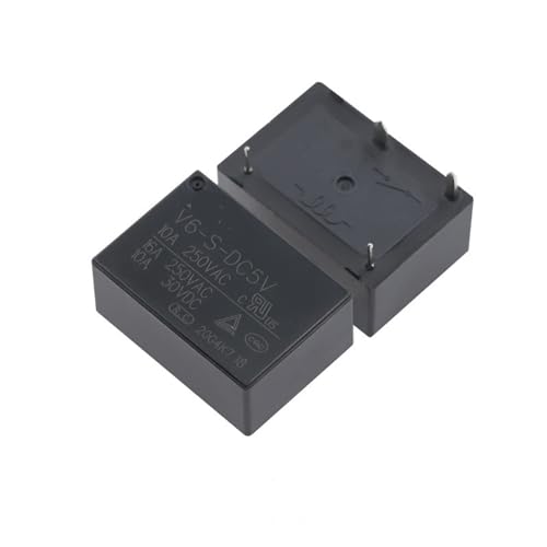 Relais de puissance V6-S-DC24V 24VDC 10A 4 broches pour circuit imprimé lot de 5 pièces