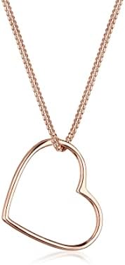 Elli Halskette Damen Herz Anhänger Filigran in 925 Sterling Silber