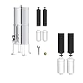 Waterdrop Gravity-fed Water Filter System with 8 Filters, Metal Water Level Spigot and Stand, 2.25G Stainless-Steel System, Reduces Chlorine-King Tank Series