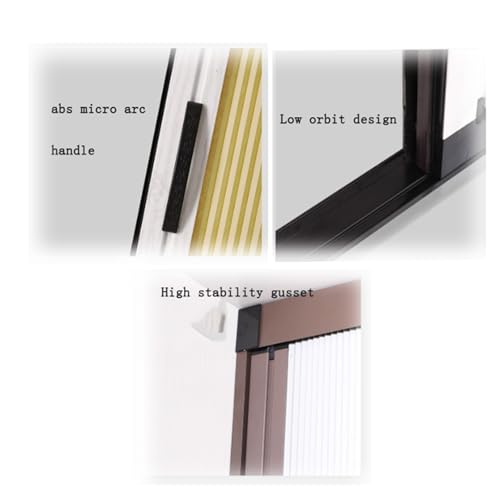 Porta pieghevole a nido d'ape personalizzabile, altezza 190/210/230 cm, design invisibile per armadio, bagno, libreria e porta del fienile, ideale per porte della cucina (95 x 210 cm)