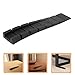 Healeved 10pcs Black Adjustable Furniture Leveling Shims Heavy-Duty Table and Chair Leg Pads for Cabinet and Wardrobe Floor Balance Tools