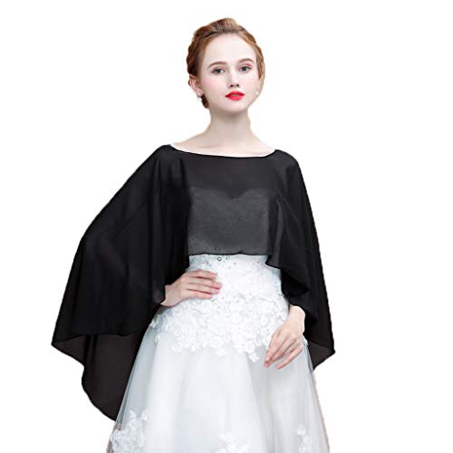 Womens Soft Chiffon Shawls and Wraps Shrugs For Formal Evening Wedding Capes Scarves2
