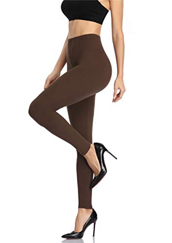 Image of Kotii Women's Soft Full Length Leggings High Waist Ankle Length Leggings Pants Tights