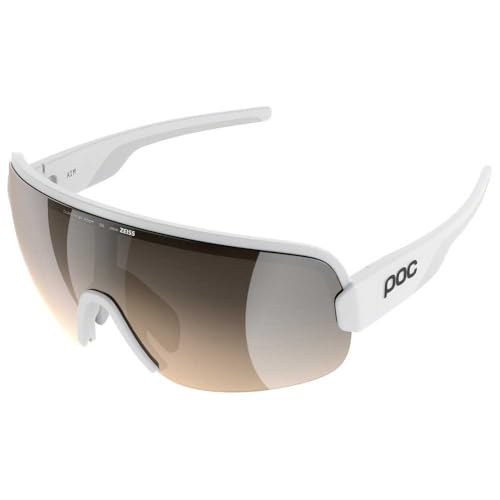 POC Aim Gafas, Hydrogen White/Clarity Trail/Partly Sunny Silver, Talla única Unisex Adulto