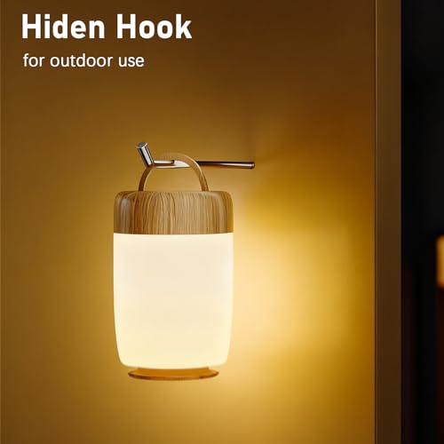 Carehabi Nachttischlampe Nachtlicht Touch Dimmbar mit 7 Farben und 4 Modi, stufenlose Dimmung，LED Tischlampe USB Aufladbar, Nachtlicht mit Timer und Countdown-Funktion