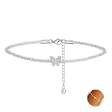 RANKEEF Silver Bracelet For Women S925 Silver With Cubic Zirconia Adjustable Tennis Sterling Silver Bracelet For Women