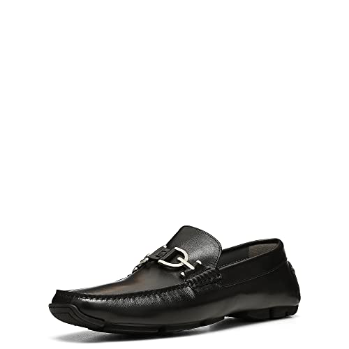 Donald Pliner Men's Dacio Driver Loafer, Black Calf, 14