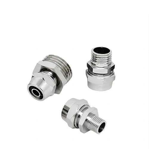 Raccord rapide pour trachée anti-fuite d'air comprimé filetage PT 1/8 à 1/2 pouce
