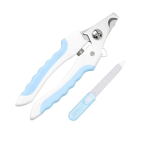 Mikikit 2pcs Pet Nail Grinder Dog Claw Trimmer Tool Nail Clipper for Cats Dogs Random Color Parts Random Color
