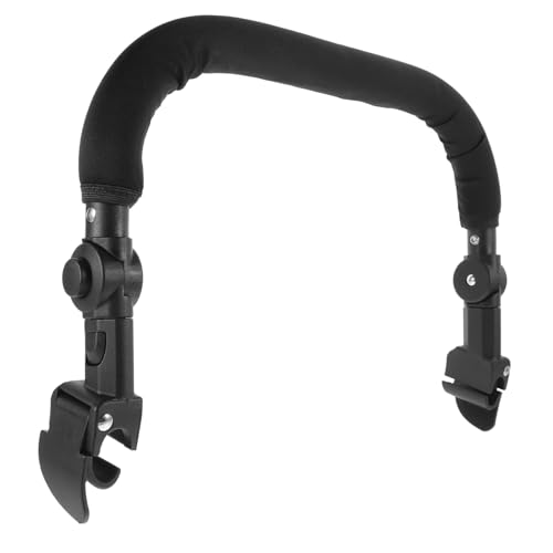 WHAMVOX ベビーカー用アームレスト 調節可能なハンドルバー 軽量設計で快適グリップ ユニバーサル対応 幼児用ストラップ付き