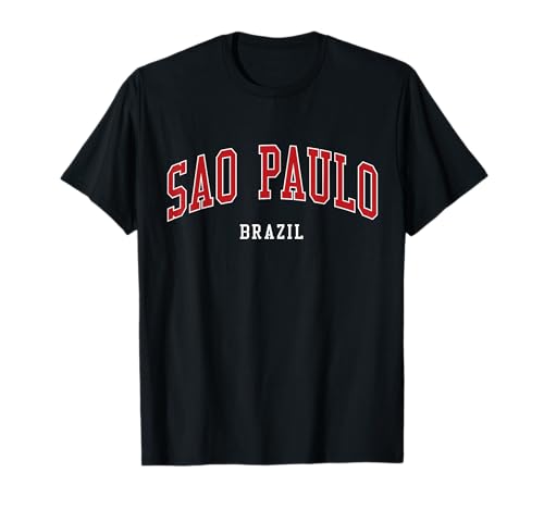 Estilo Universitario Colegio Sao Paulo Brasil Camiseta