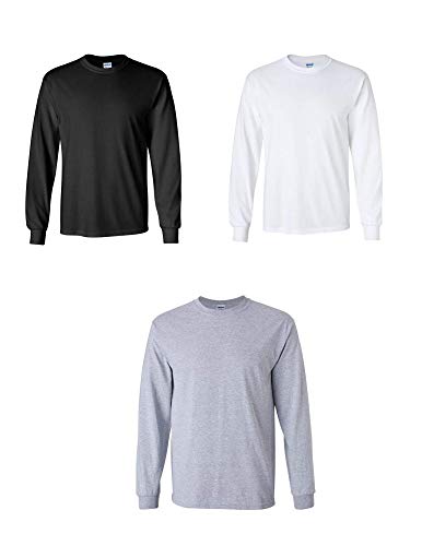 Image of Gildan Men's Ultra Cotton Long Sleeve T-shirt, Style G2400