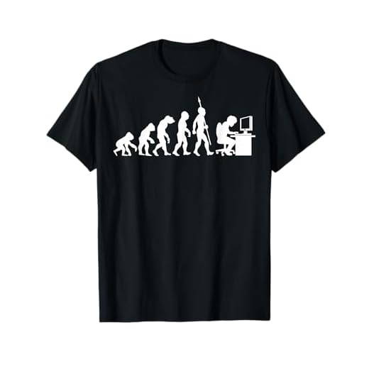 Computer Freak Geek Nerd PC Game Gamer Evolution Fun T-Shirt