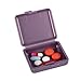 EZY DOSE Daily Travel Pill Organizer, Vitamin Organizer, Medicine Container, Portable Pill Box, Assorted Colors, 2-Pack