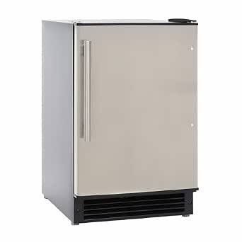 Maxx Ice MIMC15C Countertop or Built-in Ice Maker, 15 lbs/day, Stainless Steel