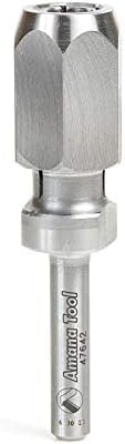 Amana Tool CNC Extension Adapter for 1/4 Inch Shank Router Bits, 47642, 5/8 Dia, ¼ Sh, 2-5/8 Length, D1 ¼, L1 15/16, L2 1-3/16, L3 ¼ Inch