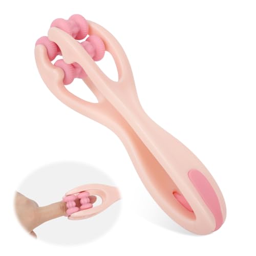Image of HANNEA Finger Acupressure Roller Massager Machine For Pain Relief | Targeted Finger Pressure, Helps Ease Daily Tension, Dual Row Roller, Compact Hand Design, Portable Use, Cleaning Guidance