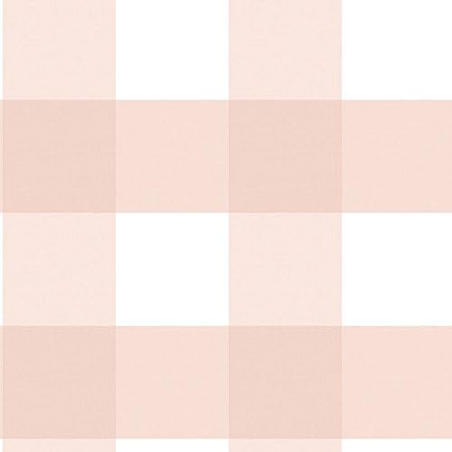 Chesapeake Amos Light Pink Gingham Wallpaper