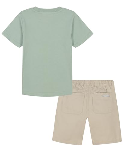 Image of Calvin Klein Boys' 2-piece Short Sleeve T-shirt and Shorts Set