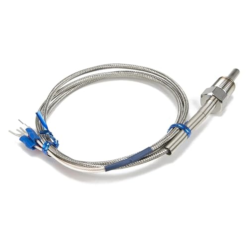 Sensor PT100 para control térmico exacto con sonda de 30mm y cable reforzado 3