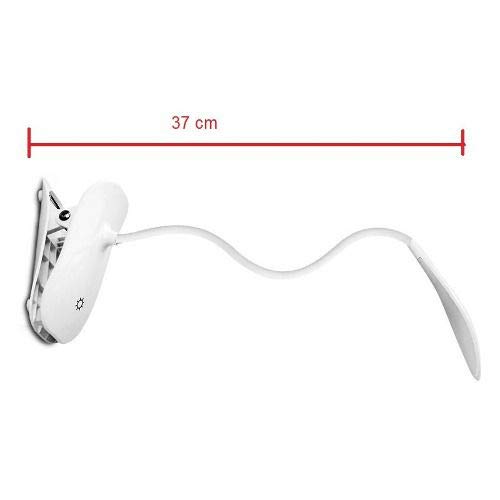 Luminaria Mesa Led Abajur Recarregavel Dobravel Clip Cozinha Flex Touch