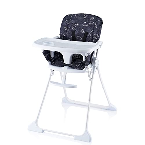 Image of Pamo Babe Infant Toddler High Chair Adjustable Height Chair Baby Feeding Chair(Black)