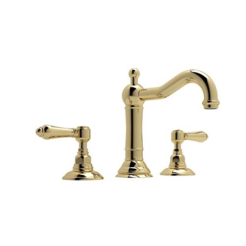 Polished Nickel Brass Widespread Lavatory Faucet with Porcelain Handles