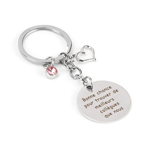 Utile Porte Clés Personnalisé Idee Cadeau pour Départ Collègue de Travail, Meilleur Amie et Femme