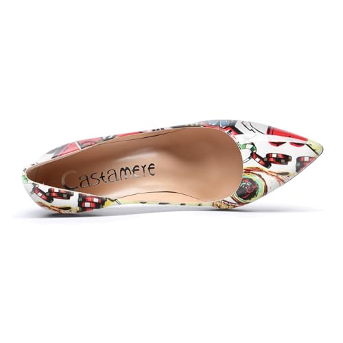 Image of Castamere Womens High Heels Pointed-Toe Slip-on Stilettos Pumps 4Inch Heel Shoes