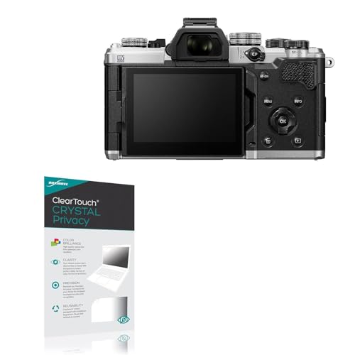 BoxWave Screen Protector Compatible With OM System OM-3 - ClearTouch Crystal Privacy (2-Pack), Privacy Screen Protector Flexible Film Clear