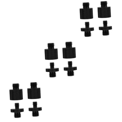 VICASKY 12piezas Soporte De Micrófono y Cámara Tornillos De Compatible Monopiés y Trípodes Accesorios Duraderos y Prácticos Color Negro