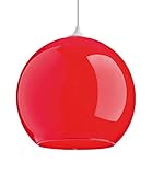 lamparas techo rojas Tamaño: 30 x 30 x 30 x 30 l. Lussiol 250202 Suspensiones de iluminación interior, Vidrio, Rojo