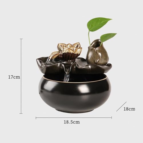 Fuente de agua de mesa decorativa para interiores de hogares y oficinas 5