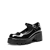 DREAM PAIRS Women’s Mary Janes Shoes Platform Dress Low Heel Chunky Pumps Round Toe Ankle Strap Pumps Shoes Oxfords Esther