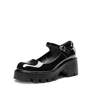 DREAM PAIRS Women’s Mary Janes Shoes Platform Dress Low Heel Chunky Pumps Round Toe Ankle Strap Pumps Shoes Oxfords Esther