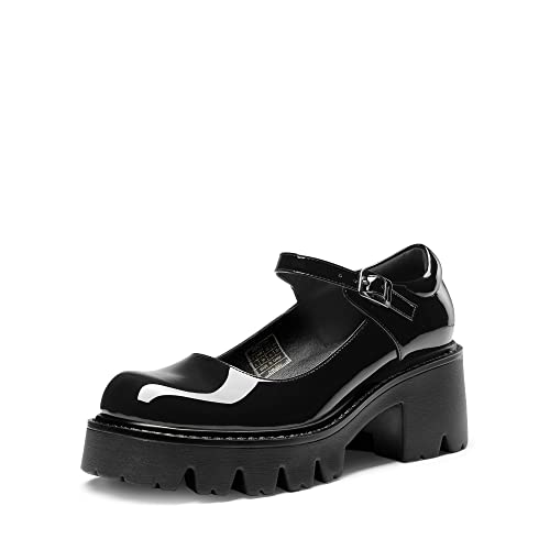 DREAM PAIRS Women's Mary Janes Shoes Platform Pumps,Black,7.5W by DREAM PAIRS - Used condition - US$42.60