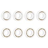 uxcell 8Pcs 6203 POM Plastic Bearings, 17 x 40 x 12 mm Deep-Groove Ball Bearings, Glass Ball Nylon Cage