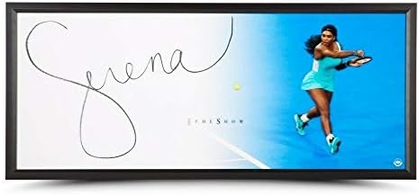 Serena Williams Signed Autographed 20X46 Framed Photo The Show”Backhand” UDA – Tennis Plaques and Collages