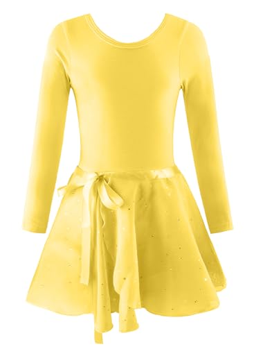 EQSJIU Ballet Leotards for Girls with Removable Skirt Combo Tie R...