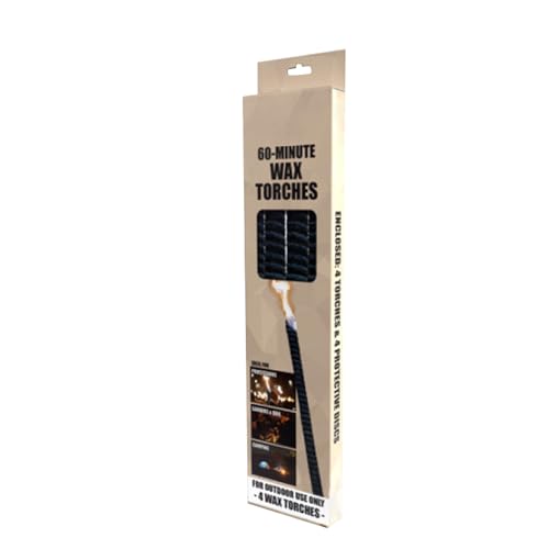 60-Minute Wax Garden Torches 4-Pack