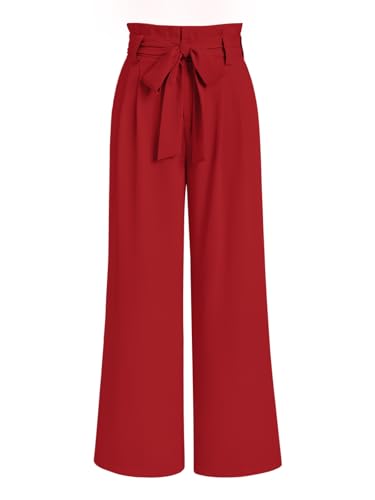 LILLUSORY Wide Leg Dress Work Pants Womens Petite Palazzo Spring