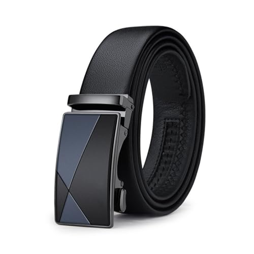 JSEIAJB Men's Belt Business and Leisure Automatic Buckle Pants Belt Belt Men's(130cm)