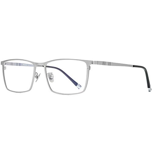 Image of FONEX Titanium Glasses Frame for Men,Square Eyewear Full Optical Eyeglasses F85641